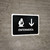 Nursing Room With Down Arrow Black Spanish Landscape - Wall Sign