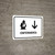 Nursing Room With Down Arrow White Spanish Landscape - Wall Sign