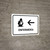 Nursing Room With Left Arrow White Spanish Landscape - Wall Sign