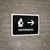 Nursing Room With Right Arrow Black Spanish Landscape - Wall Sign