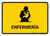 Nursing Room Yellow Spanish Landscape - Wall Sign
