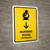Nursing Room With Down Arrow Yellow Bilingual Spanish Portrait - Wall Sign