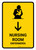 Nursing Room With Down Arrow Yellow Bilingual Spanish Portrait - Wall Sign