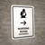 Nursing Room With Right Arrow White Bilingual Spanish Portrait - Wall Sign