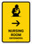 Nursing Room With Right Arrow Yellow Bilingual Spanish Portrait - Wall Sign