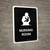 Nursing Room Black Portrait - Wall Sign