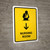Nursing Room With Down Arrow Yellow Portrait - Wall Sign
