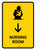 Nursing Room With Down Arrow Yellow Portrait - Wall Sign