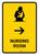 Nursing Room With Right Arrow Yellow Portrait - Wall Sign