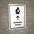 Nursing Room With Up Arrow White Portrait - Wall Sign