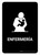 Nursing Room Black Spanish Portrait - Wall Sign