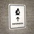 Nursing Room With Up Arrow White Spanish Portrait - Wall Sign