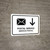 Postal Service With Down Arrow White Bilingual Spanish Landscape - Wall Sign