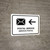 Postal Service With Left Arrow White Bilingual Spanish Landscape - Wall Sign