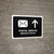Postal Service With Up Arrow Black Bilingual Spanish Landscape - Wall Sign