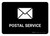 Postal Service Black Landscape - Wall Sign