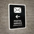 Postal Service With Left Arrow Black Bilingual Portrait - Wall Sign