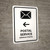 Postal Service With Left Arrow White Bilingual Portrait - Wall Sign