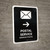 Postal Service With Right Arrow Black Bilingual Portrait - Wall Sign