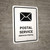 Postal Service White Bilingual Spanish Portrait - Wall Sign
