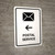 Postal Service With Left Arrow White Portrait - Wall Sign
