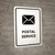 Postal Service White Portrait - Wall Sign