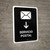 Postal Service With Down Arrow Black Spanish Portrait - Wall Sign