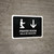 Prayer Room With Down Arrow Black Bilingual Landscape - Wall Sign