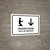 Prayer Room With Up Arrow White Bilingual Spanish Landscape - Wall Sign