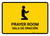 Prayer Room Yellow Bilingual Spanish Landscape - Wall Sign