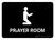 Prayer Room Black Landscape - Wall Sign