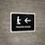 Prayer Room With Left Arrow Black Landscape - Wall Sign