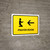 Prayer Room With Left Arrow Yellow Landscape - Wall Sign