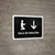 Prayer Room With Down Arrow Black Spanish Landscape - Wall Sign