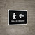Prayer Room With Left Arrow Black Spanish Landscape - Wall Sign