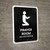 Prayer Room Black Bilingual Spanish Portrait - Wall Sign