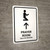 Prayer Room With Up Arrow White Bilingual Spanish Portrait - Wall Sign