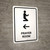 Prayer Room With Left Arrow White Portrait - Wall Sign