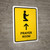 Prayer Room With Up Arrow Yellow Portrait - Wall Sign