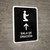 Prayer Room With Up Arrow Black Spanish Portrait - Wall Sign