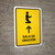 Prayer Room With Up Arrow Yellow Spanish Portrait - Wall Sign