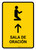 Prayer Room With Up Arrow Yellow Spanish Portrait - Wall Sign
