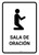 Prayer Room White Spanish Portrait - Wall Sign