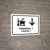 Terminal 1 With Down Arrow White Bilingual Spanish Landscape - Wall Sign