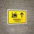 Terminal 1 With Up Arrow Yellow Bilingual Spanish Landscape - Wall Sign
