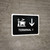 Terminal 1 With Down Arrow Black Landscape - Wall Sign