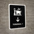 Terminal 1 With Down Arrow Black Portrait - Wall Sign