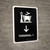 Terminal 1 With Down Arrow Black Spanish Portrait - Wall Sign