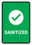 Sanitized with Icon Portrait - Wall Sign