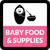 Baby Food & Supplies Square - Floor Sign